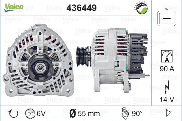 Valeo 436449 - Генератор autosila-amz.com