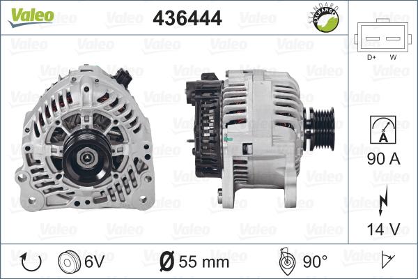 Valeo 436444 - Генератор autosila-amz.com