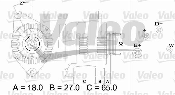 Valeo 436468 - Генератор autosila-amz.com