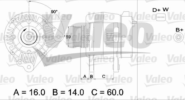 Valeo 436483 - Генератор autosila-amz.com