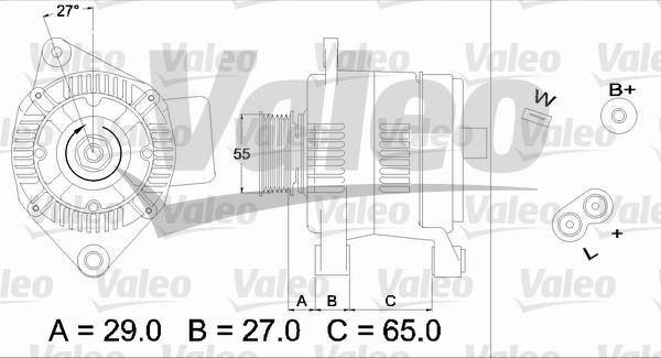 Valeo 436471 - Генератор autosila-amz.com