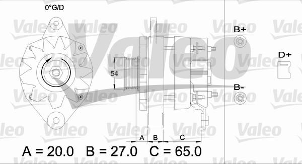 Valeo 436473 - Генератор autosila-amz.com