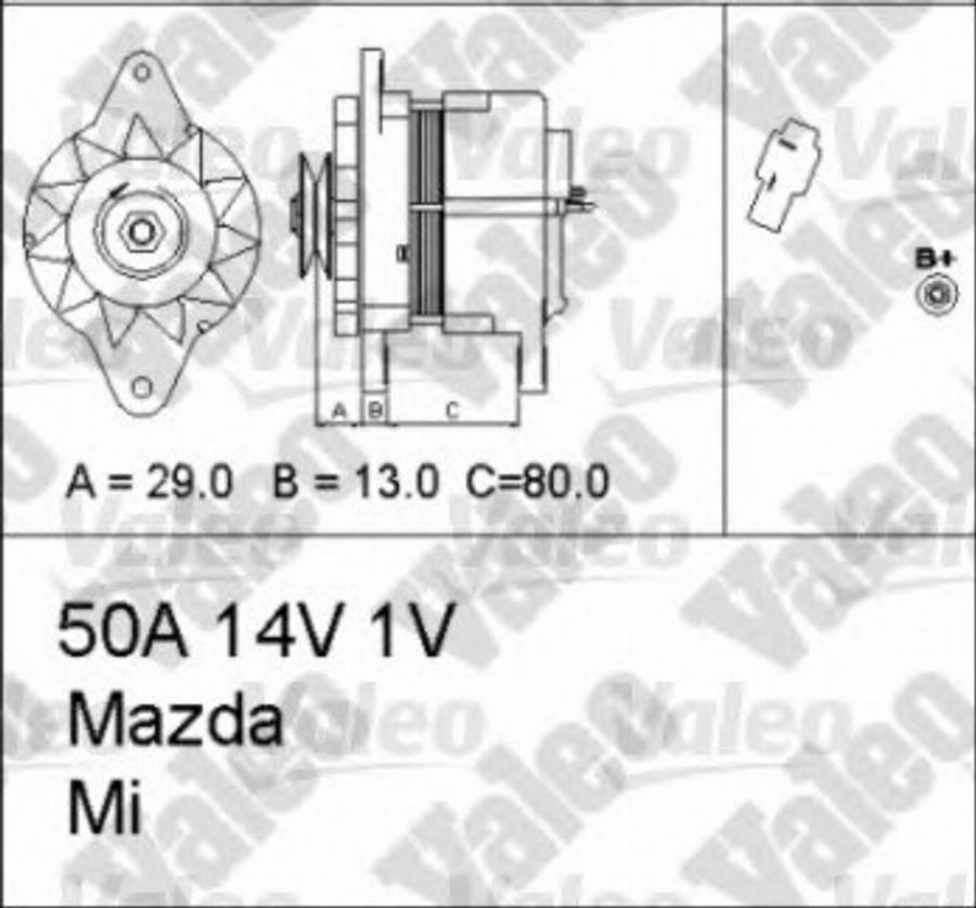 Valeo 436549 - Генератор autosila-amz.com