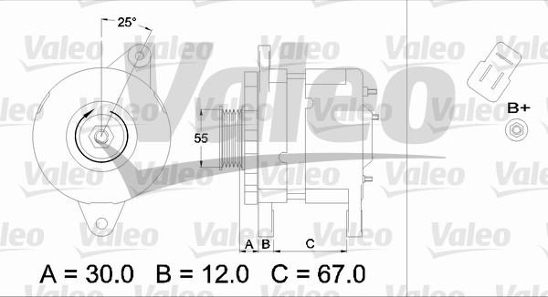 Valeo 436540 - Генератор autosila-amz.com