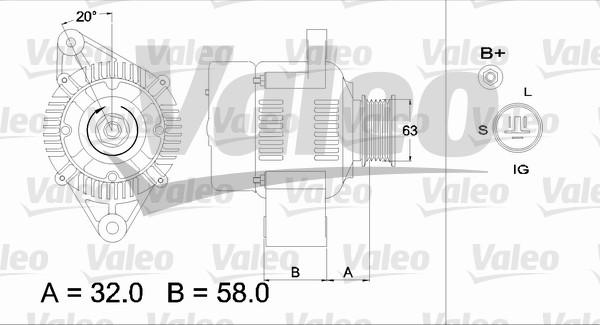 Valeo 436541 - Генератор autosila-amz.com