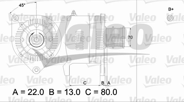 Valeo 436508 - Генератор autosila-amz.com