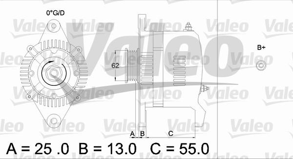 Valeo 436503 - Генератор autosila-amz.com