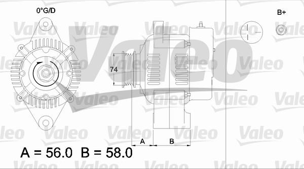 Valeo 436519 - Генератор autosila-amz.com