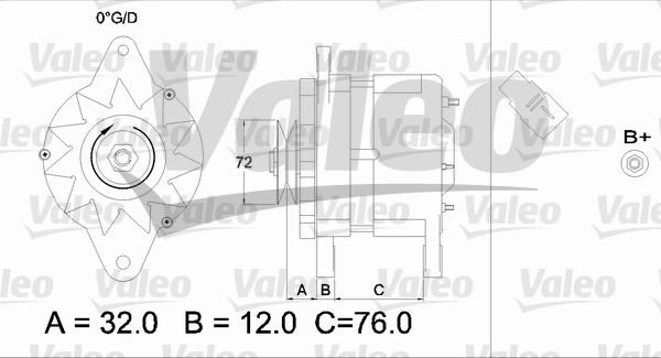 Valeo 436535 - Генератор autosila-amz.com