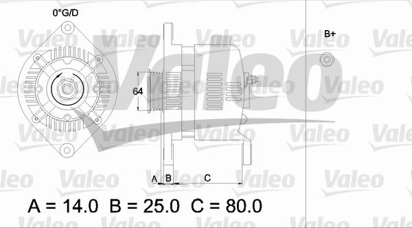 Valeo 436529 - Генератор autosila-amz.com