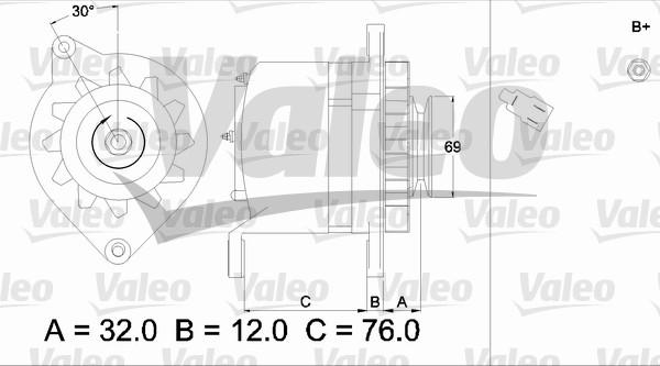 Valeo 436526 - Генератор autosila-amz.com