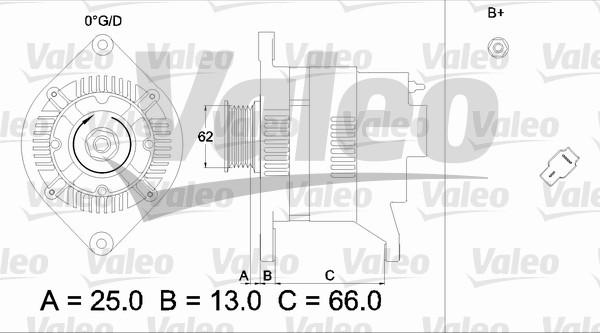 Valeo 436528 - Генератор autosila-amz.com