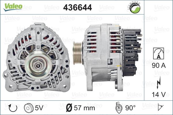 Valeo 436644 - Генератор autosila-amz.com