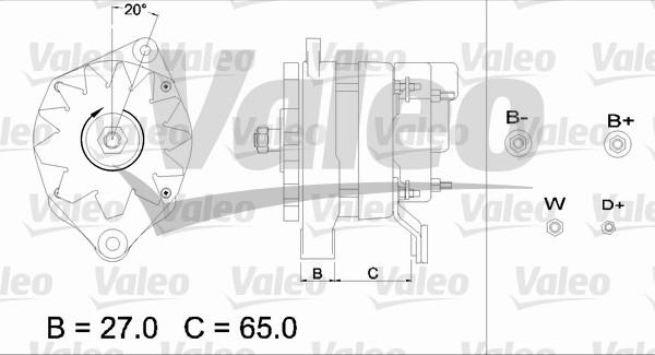 Valeo 436663 - Генератор autosila-amz.com