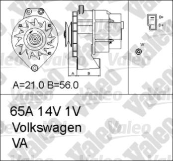 Valeo 436601 - Генератор autosila-amz.com