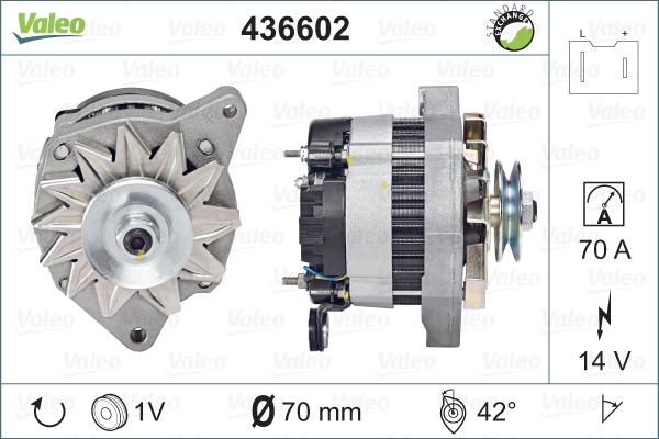 Valeo 436602 - Генератор autosila-amz.com