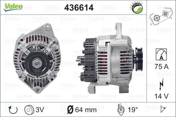 Valeo 436614 - Генератор autosila-amz.com