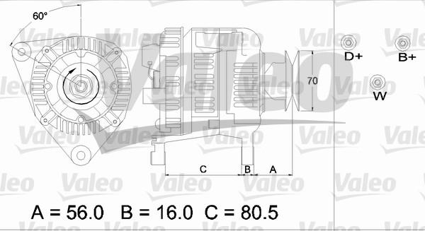 Valeo 436682 - Генератор autosila-amz.com