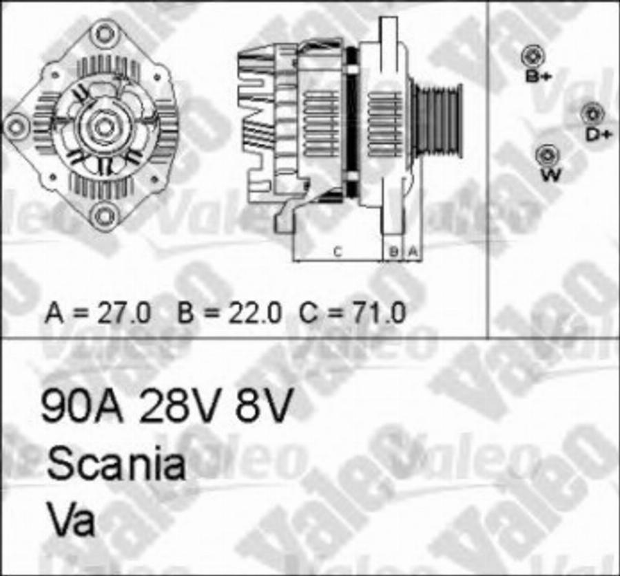 Valeo 436673 - Генератор autosila-amz.com