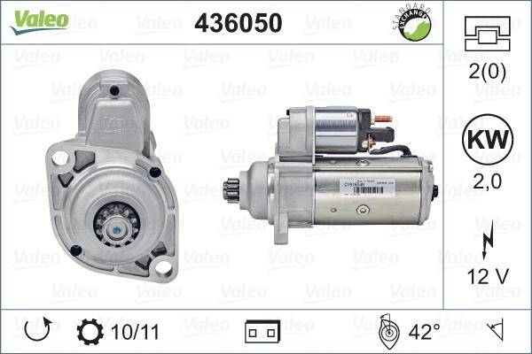 Valeo 436050 - Стартер autosila-amz.com