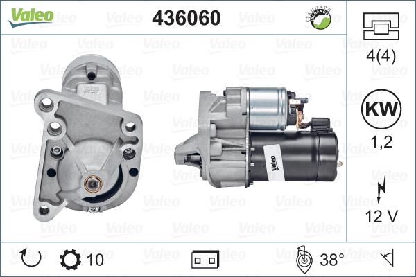 Valeo 436060 - Стартер autosila-amz.com