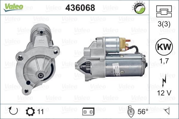 Valeo 436068 - Стартер autosila-amz.com