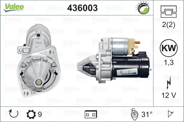 Valeo 436003 - Автозапчасть autosila-amz.com