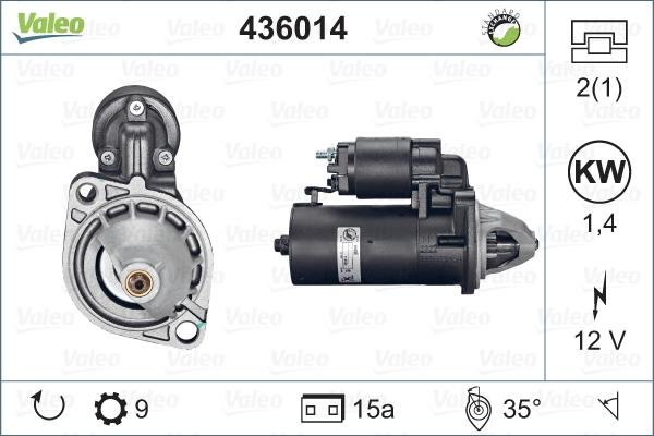 Valeo 436014 - Стартер autosila-amz.com