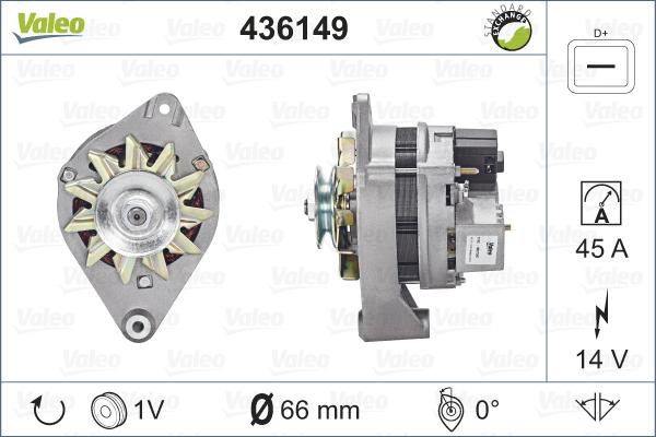 Valeo 436149 - Генератор autosila-amz.com