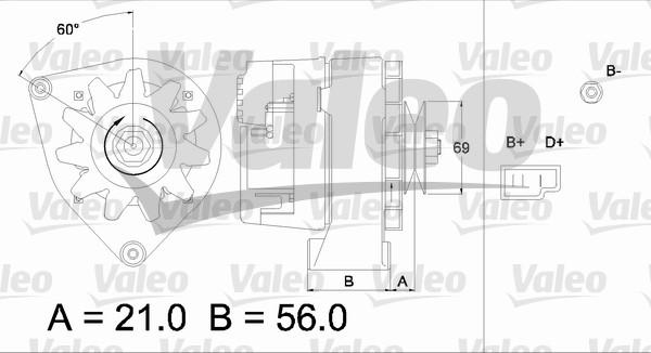 Valeo 436146 - Генератор autosila-amz.com