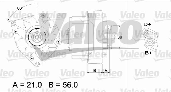 Valeo 436134 - Генератор autosila-amz.com