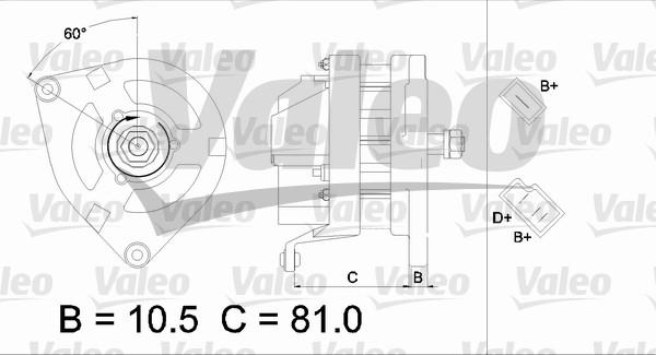 Valeo 436175 - Генератор autosila-amz.com