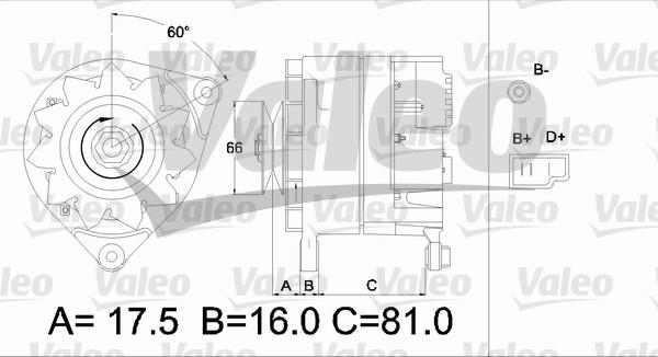 Valeo 436173 - Генератор autosila-amz.com