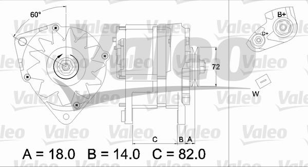 Valeo 436303 - Генератор autosila-amz.com