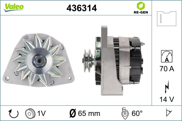 Valeo 436314 - Генератор autosila-amz.com