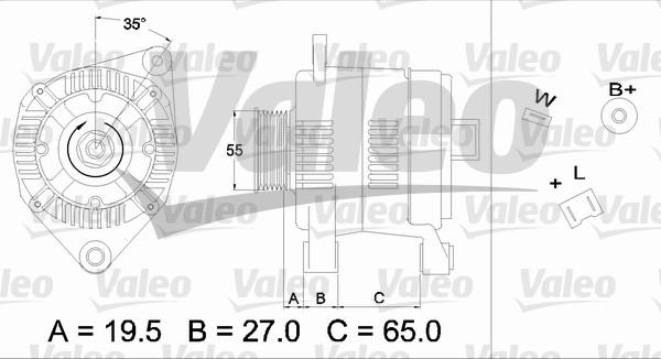 Valeo 436384 - Генератор autosila-amz.com