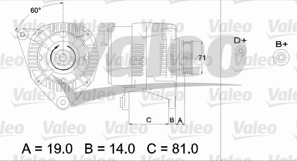 Valeo 436386 - Генератор autosila-amz.com