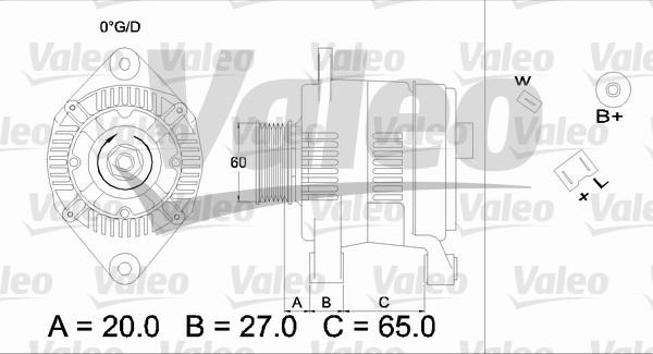 Valeo 436382 - Генератор autosila-amz.com