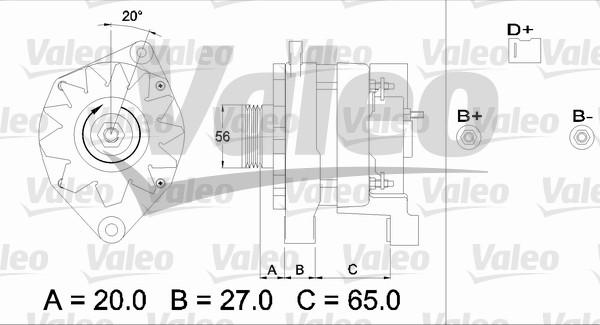 Valeo 436322 - Генератор autosila-amz.com