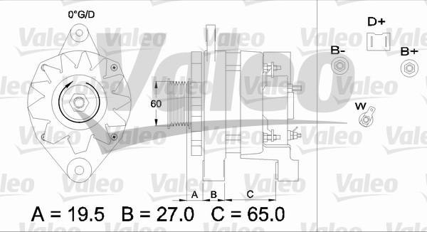 Valeo 436372 - генератор Opel autosila-amz.com