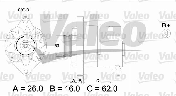 Valeo 436243 - Генератор autosila-amz.com