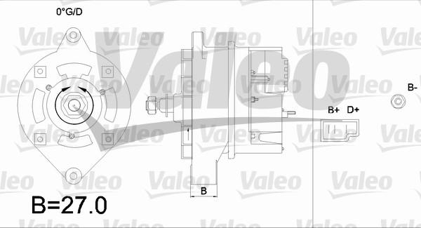 Valeo 436264 - Генератор autosila-amz.com