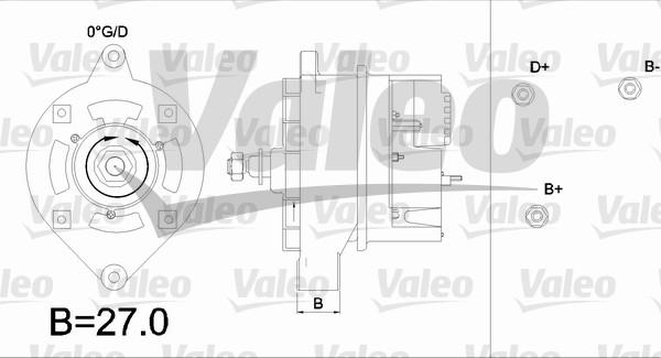 Valeo 436263 - Генератор autosila-amz.com