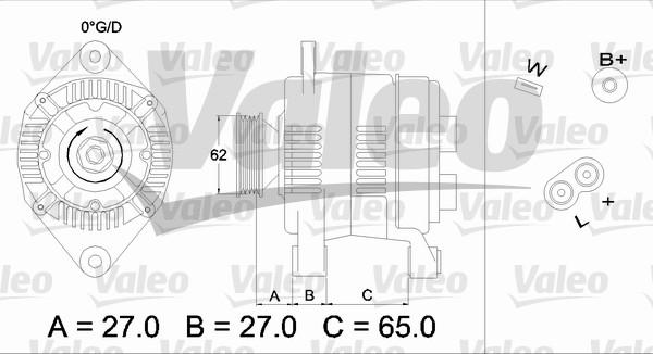 Valeo 436280 - Генератор autosila-amz.com