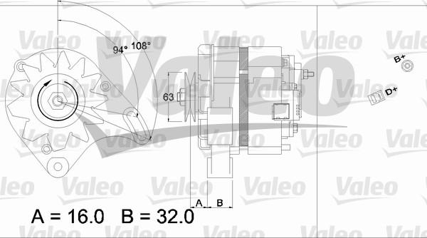 Valeo 436230 - Генератор autosila-amz.com