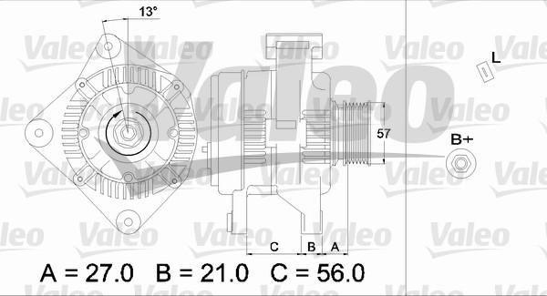 Valeo 436702 - Генератор autosila-amz.com