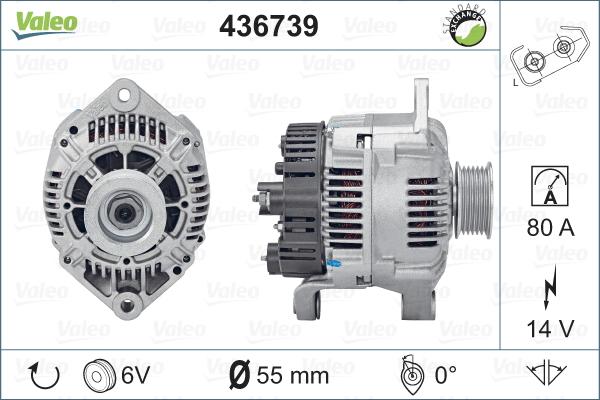 Valeo 436739 - Генератор autosila-amz.com