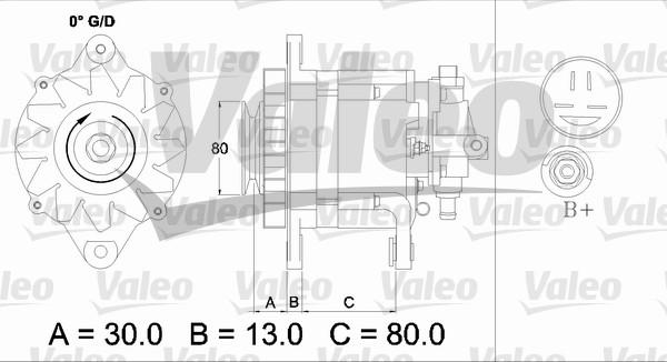 Valeo 436725 - Генератор autosila-amz.com