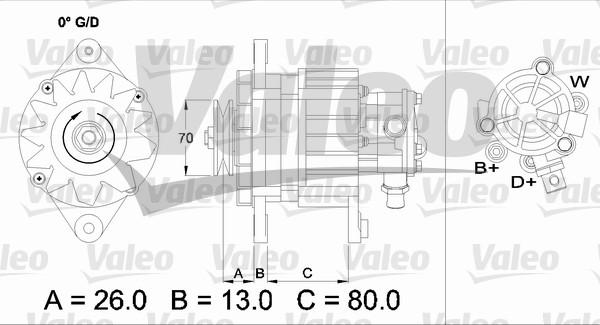 Valeo 436723 - Генератор autosila-amz.com