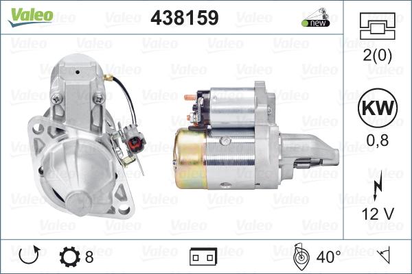 Valeo 438159 - Стартер autosila-amz.com